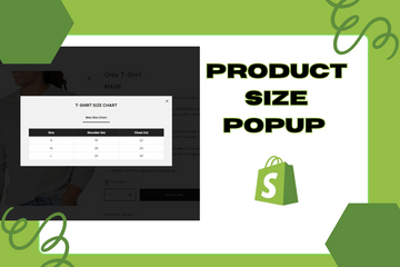 Product Size Popup