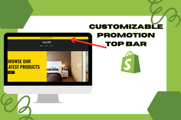 Customizable Promotion Top Bar