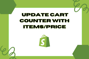 Update Cart Counter with Items/Price