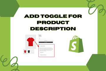 Add Toggle For Product Description