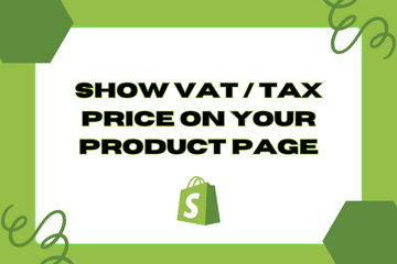 Show VAT / Tax Price On Your Product Page