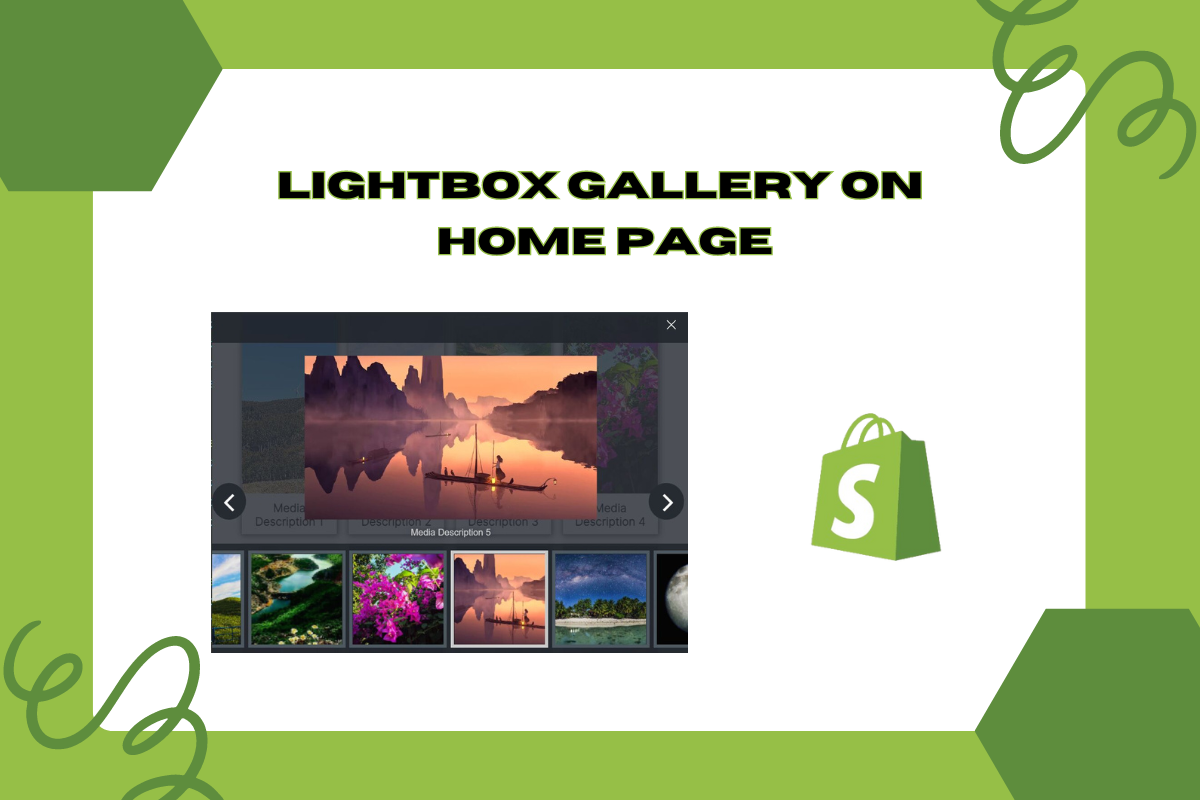 Lightbox Gallery On Home Page