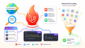 Laravel AI agent connected to live web search and deferred tools