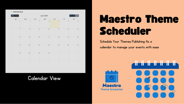 Maestro Theme Scheduler calendar for recurring storefront updates